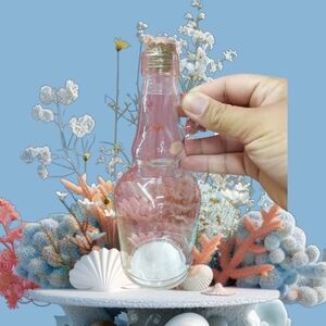 Decorative Glass  4 Bottle with Cork